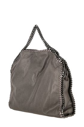 Grey faux-leather large Falabella foldover tote Stella Mc Cartney | 234387W91321220